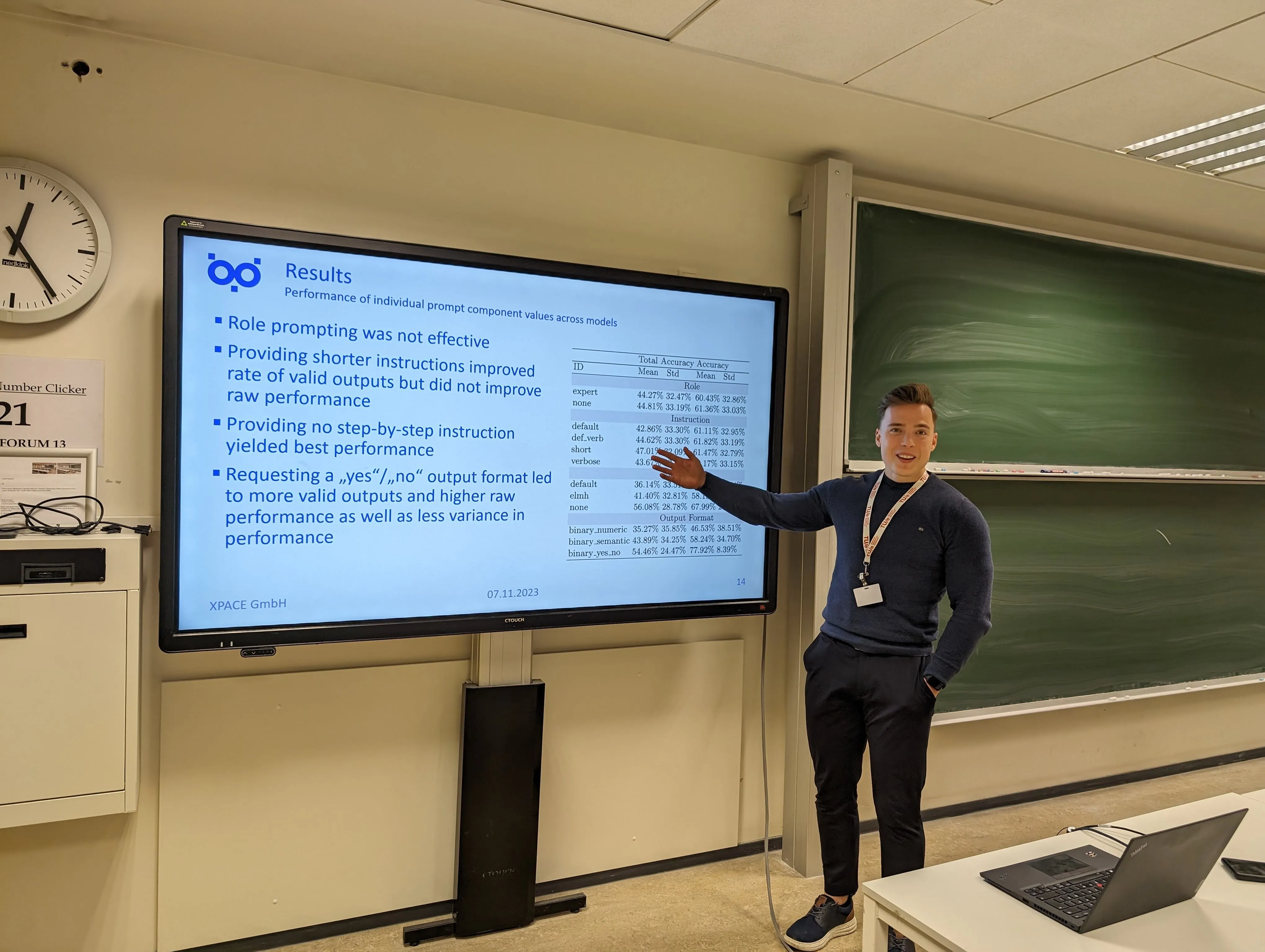 Marian Lambert presenting
